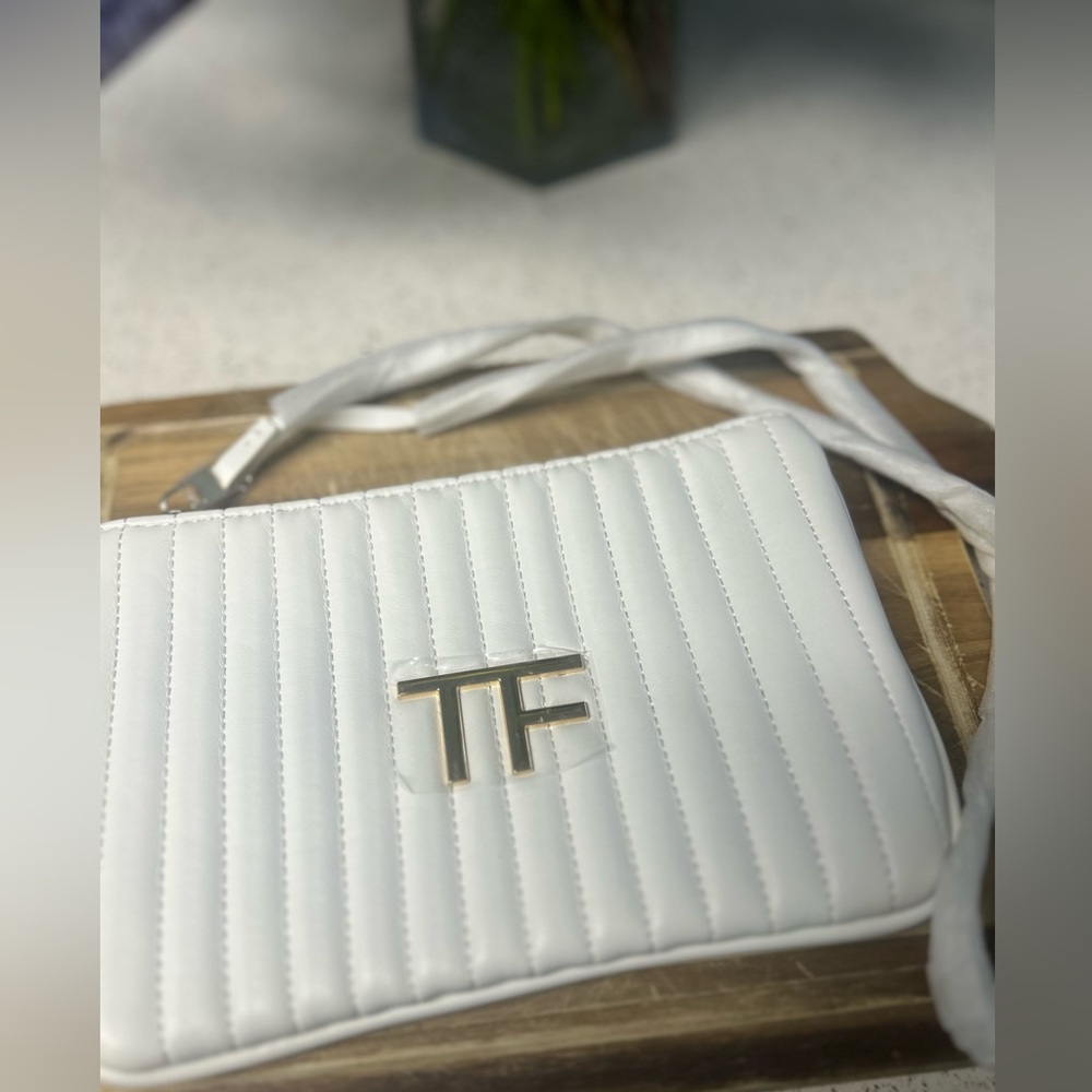 Tom Ford White Quilted Clutch NWOT